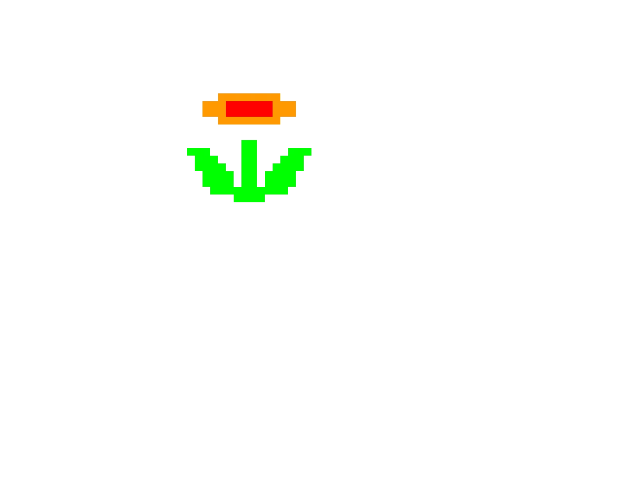 fire flower super mario bros styled