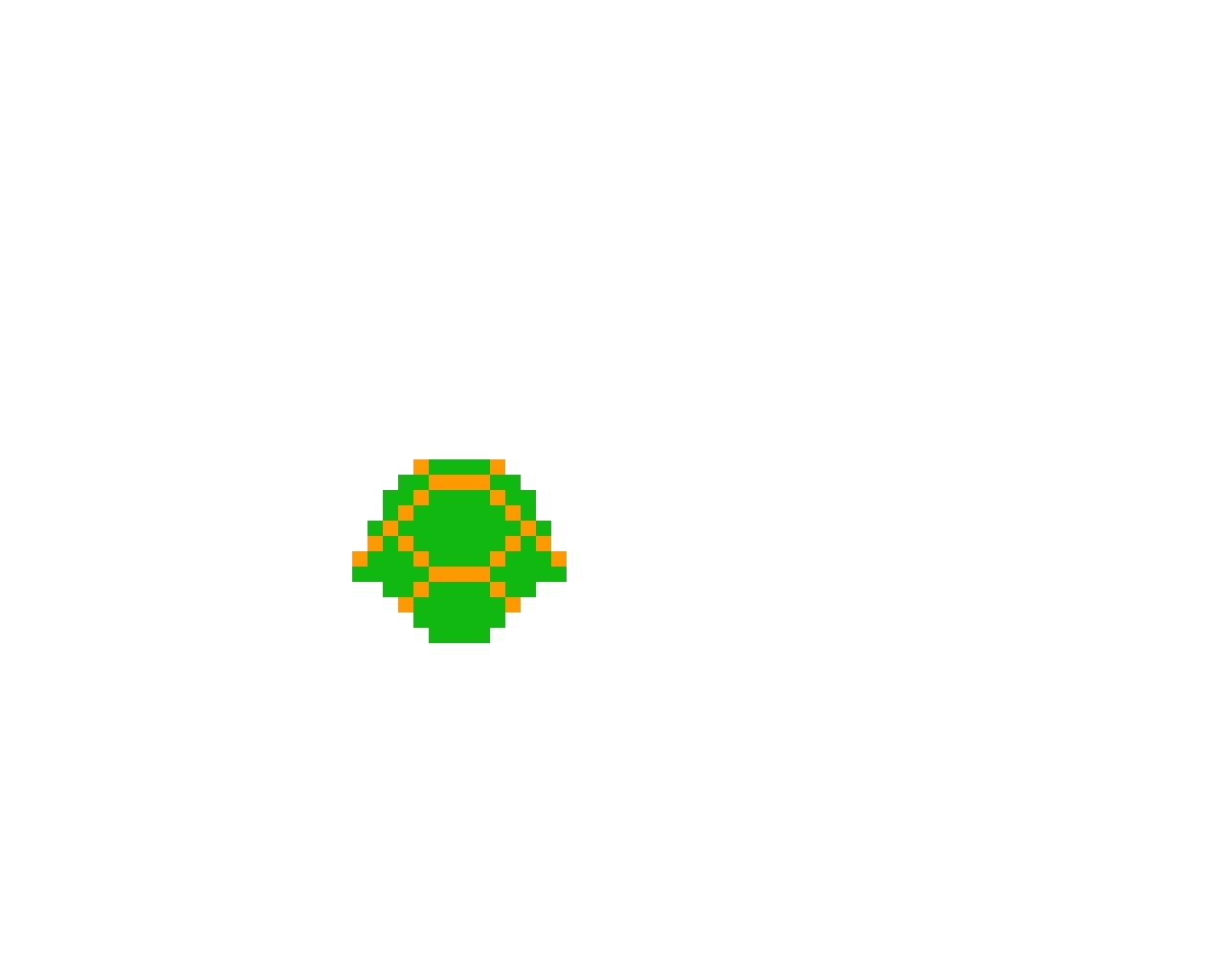 green koopa shell smb1 styled