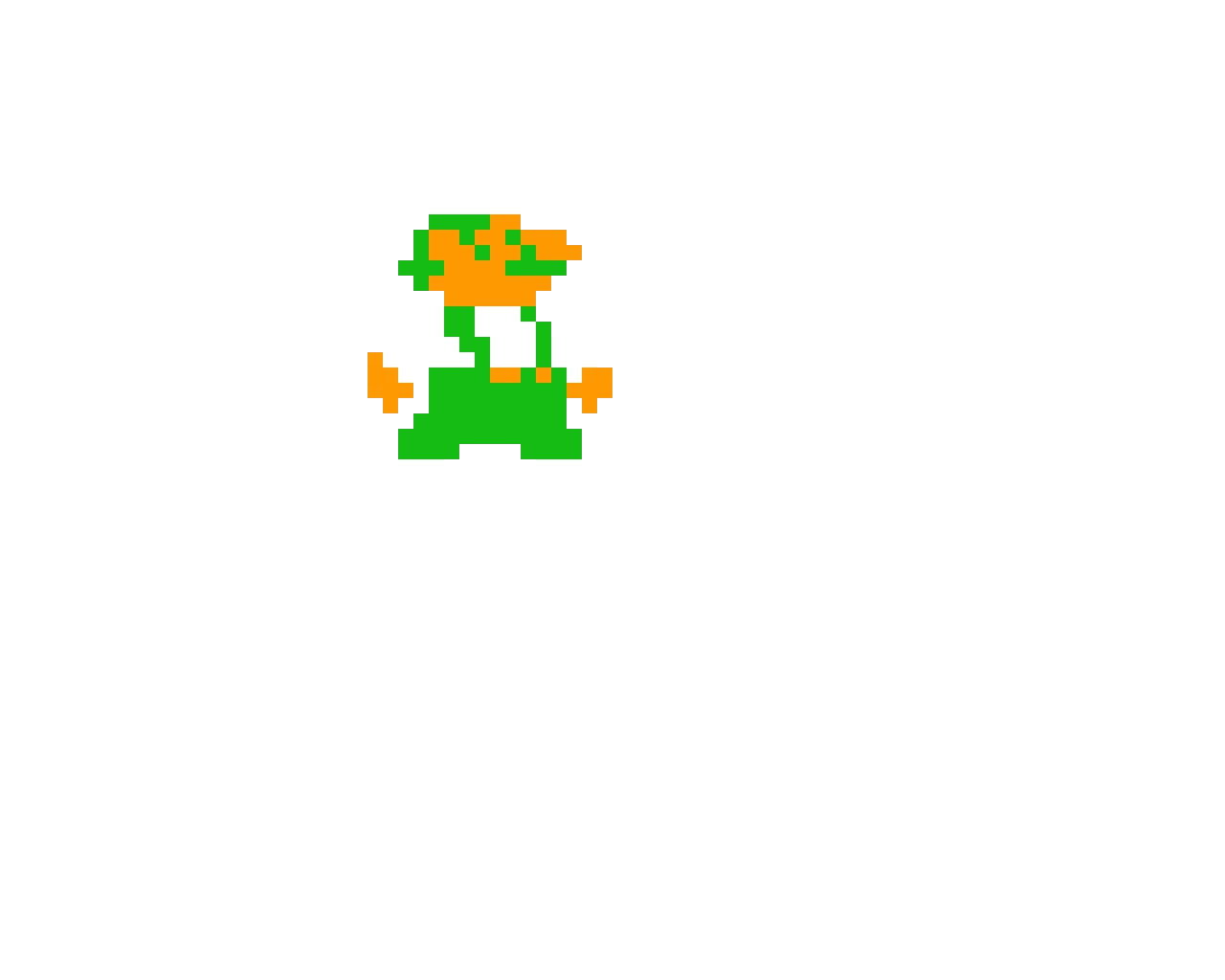 luigi mario bros nes styled