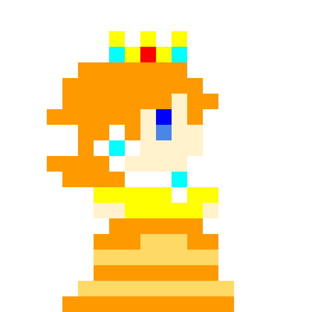 Princess daisy pixel art