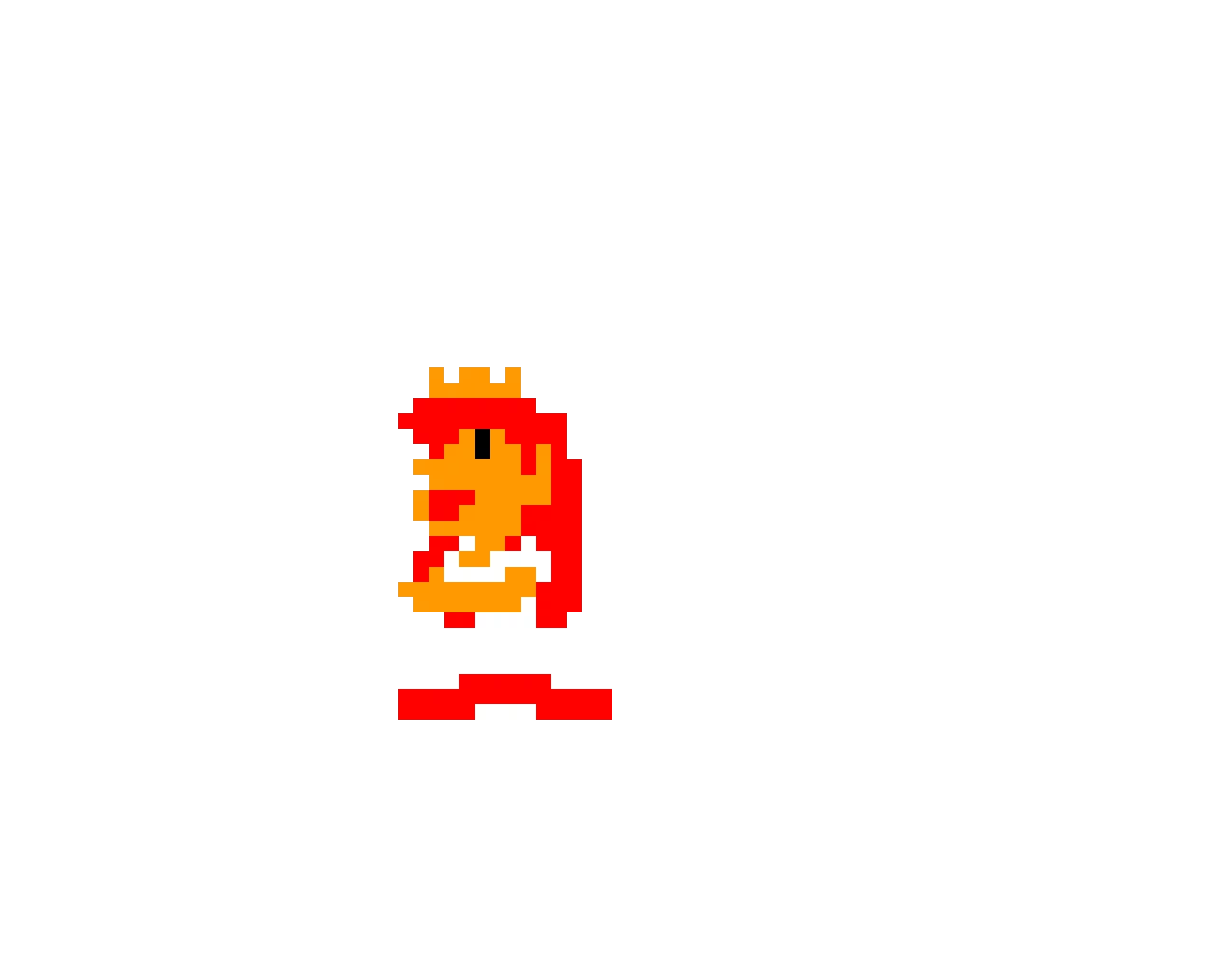 princess peach smb1 styled
