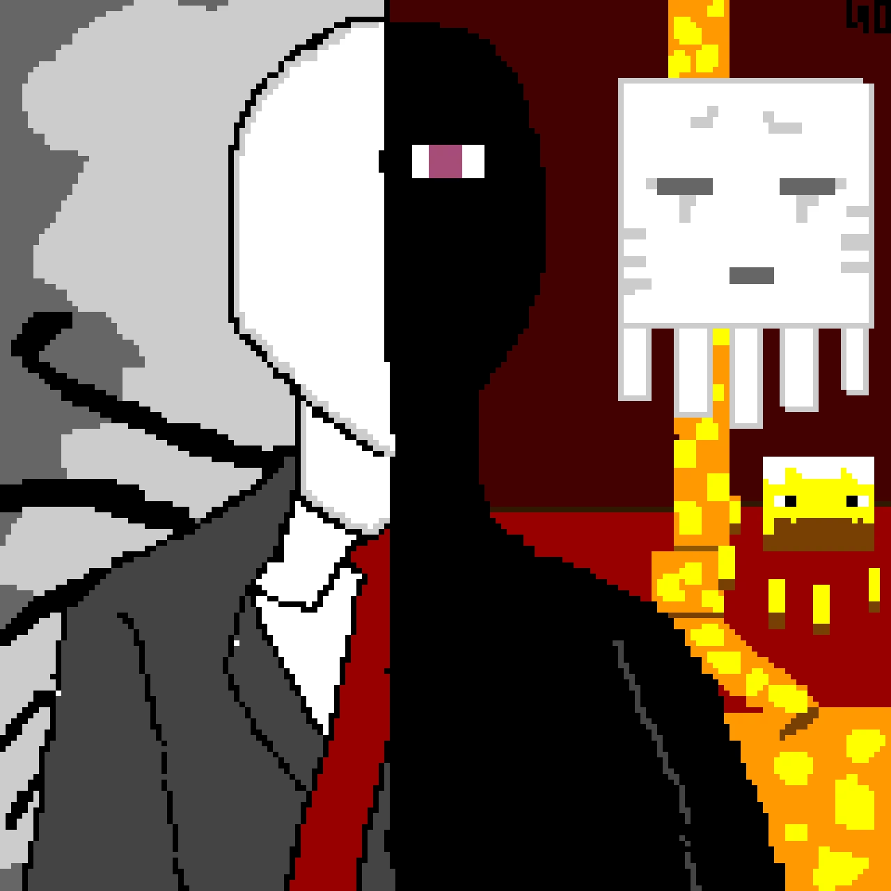 slenderman and enderman fusion