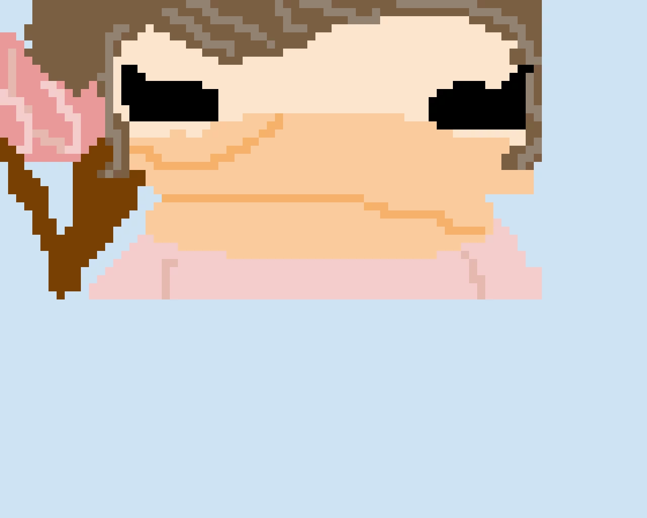 yumi in the fall unu first pixel art