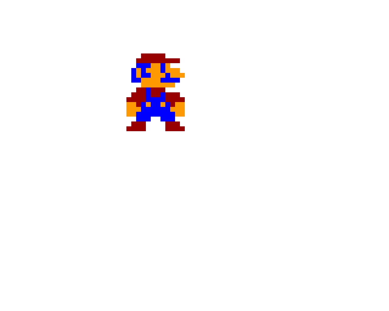 mario but this sprite came from a hack called new mario bros