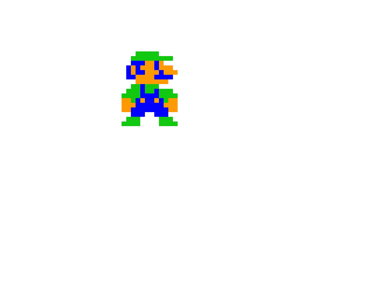 luigi but this sprite came from a hack called new mario bros