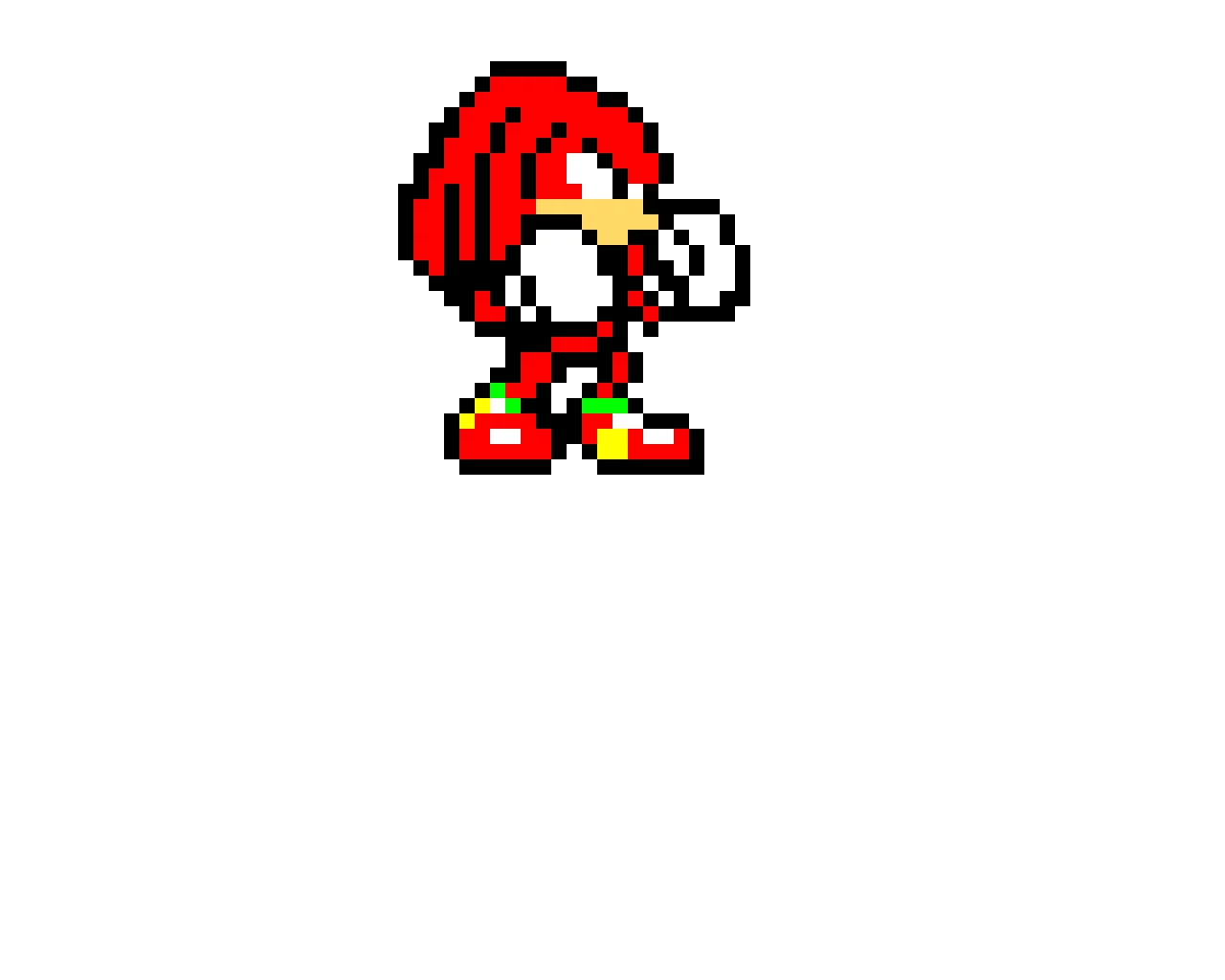 knuckles the echidna pocket adventure styled