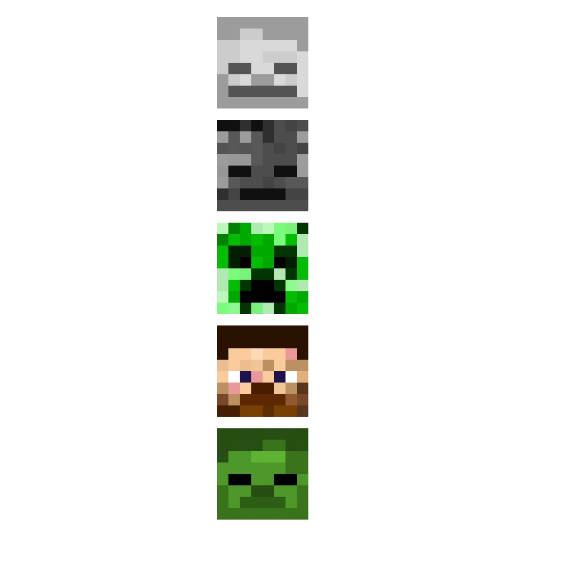 all the minecraft heads i rsquo m the creator of this art contest