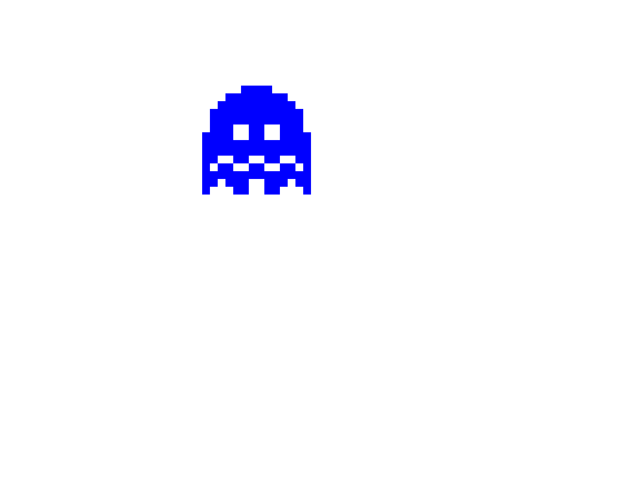 scared ghost gif pac man