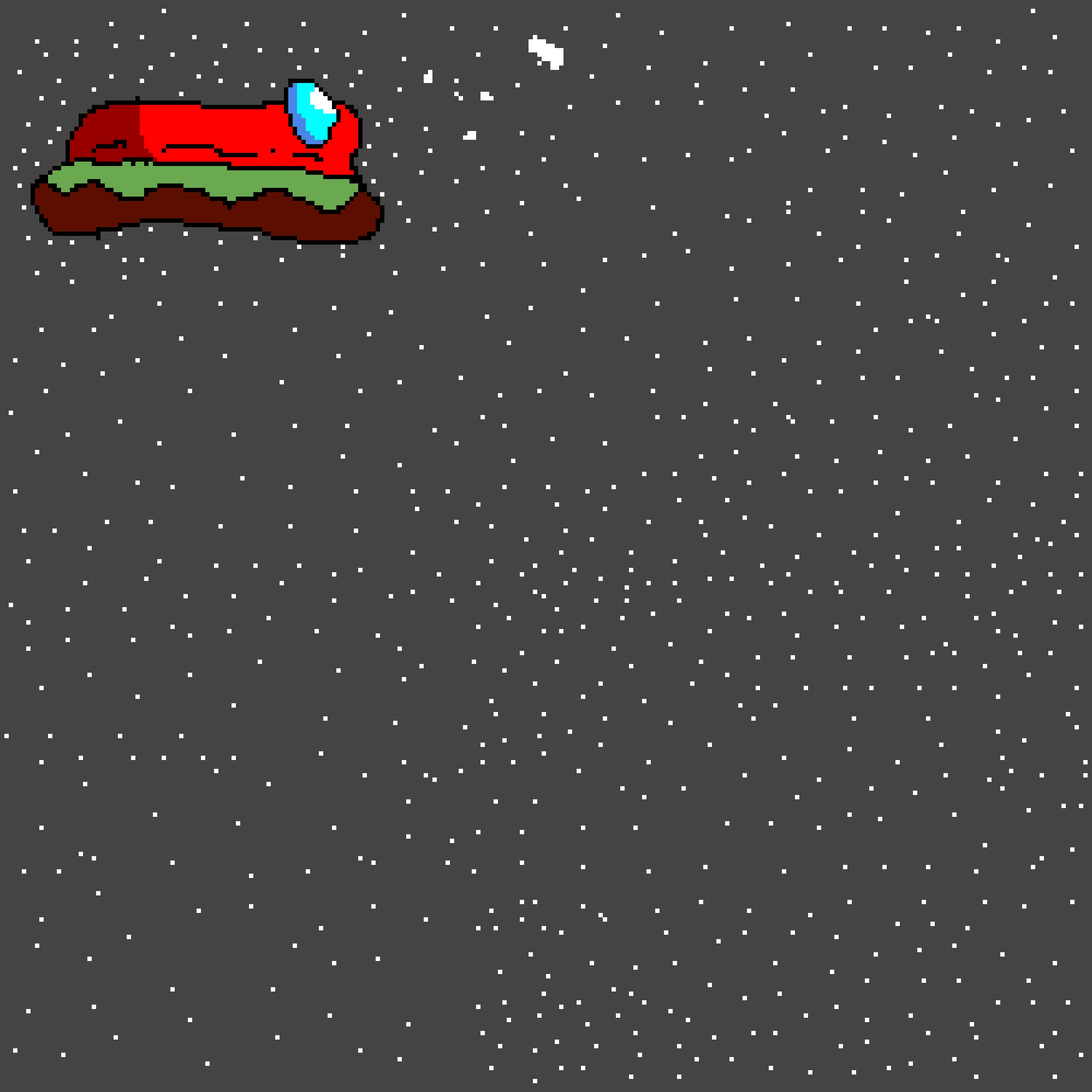 among us bean in space