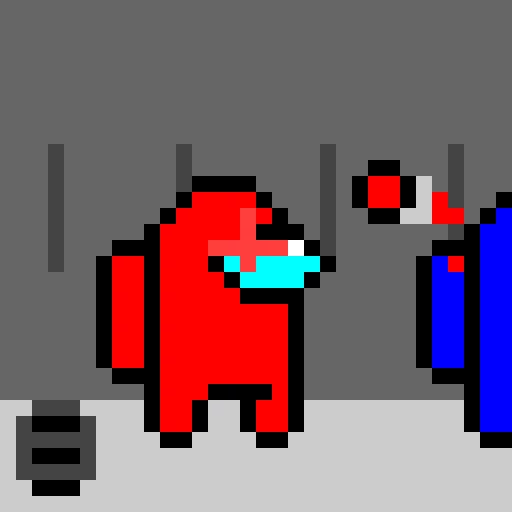 AMONGUS RED KILLS BLUE BOI