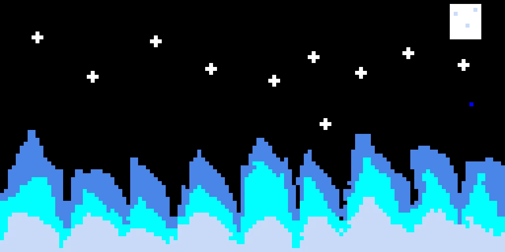 blue mountain stary night