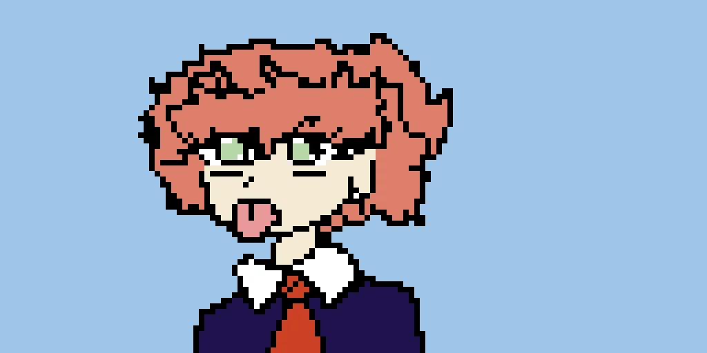 colored anime girl by @animal_cannibal (not my art just colored <3)