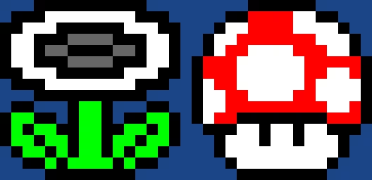 fireflower and mushroom might be bugged