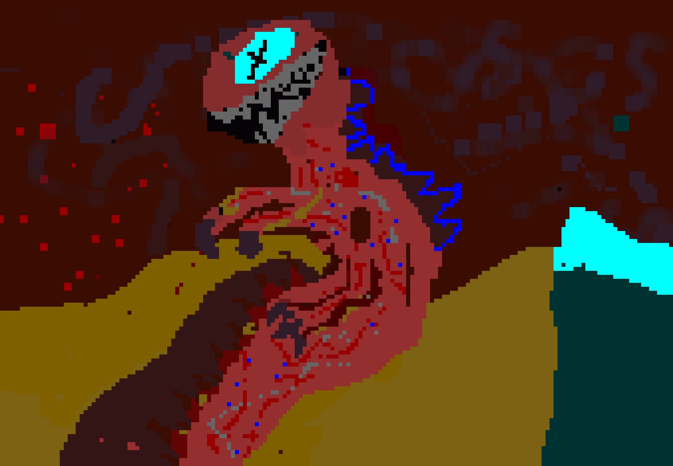 Fixed the monster in the hill that built the house on the hill