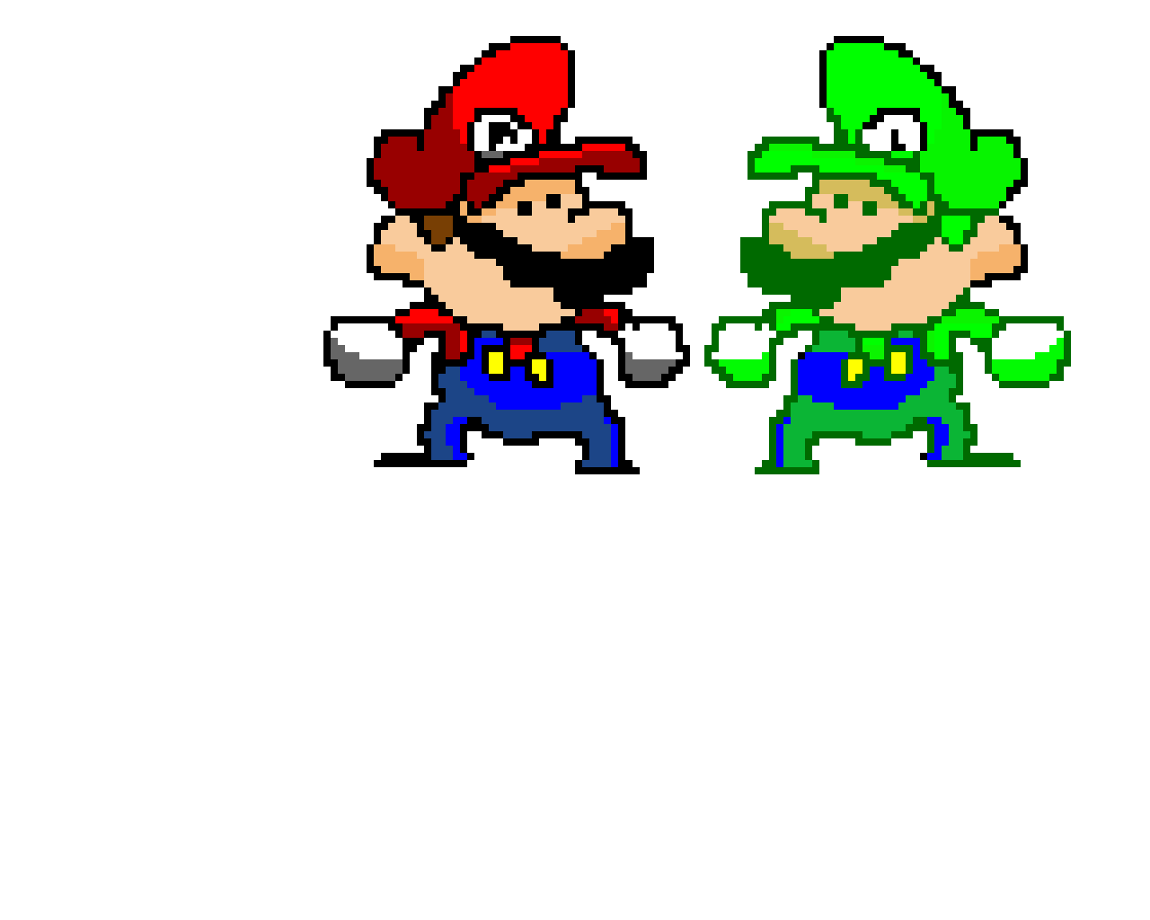 Hey luigi pixel art