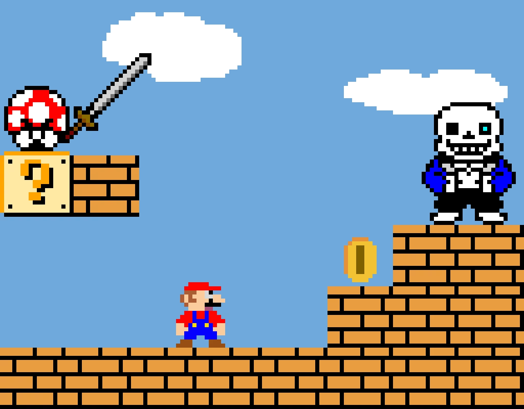 Mario against sans
