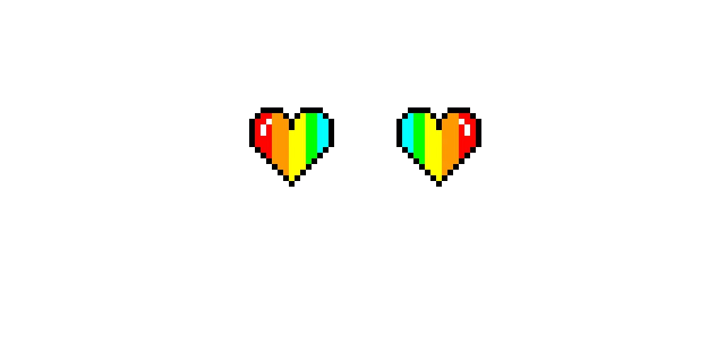 rainbow hearts