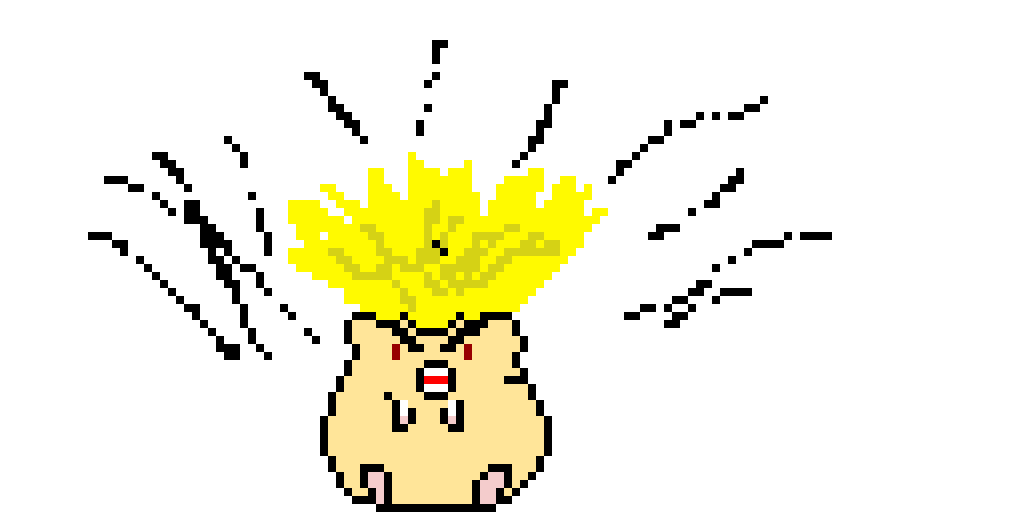 super Saiyan hamster