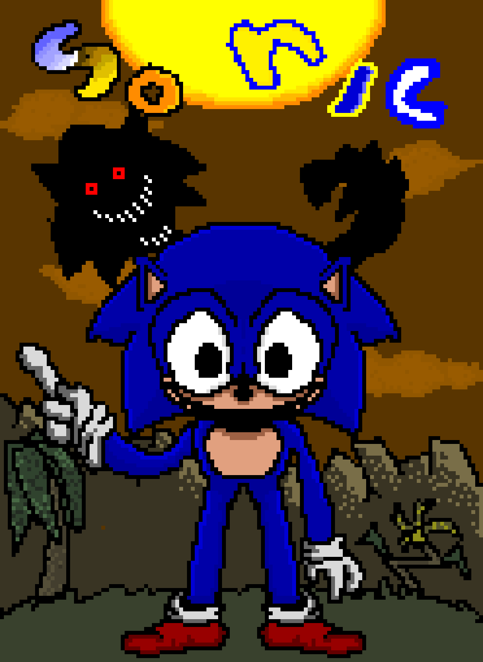 Pixilart - Sonic EYX by The-Bendy-One