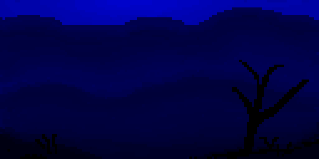mountain in blue scale