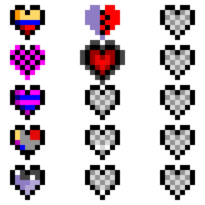 credits to original creator and others who added my heart is the 2nd on middle