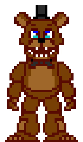 Credits to pixeltiger13 for making the model, I made freddy with it