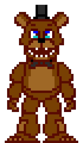 credits to pixeltiger13 for making the model i made freddy with it