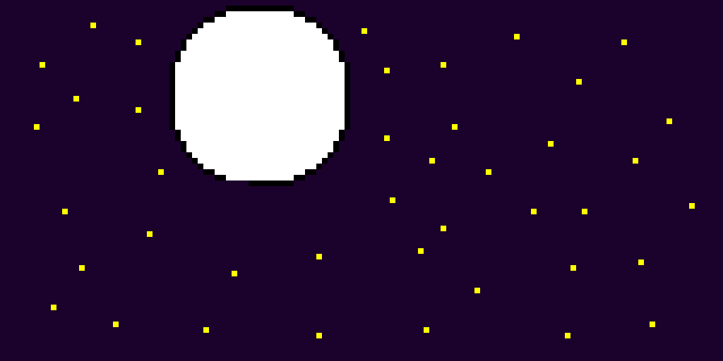 night time ps this is my first pixel art