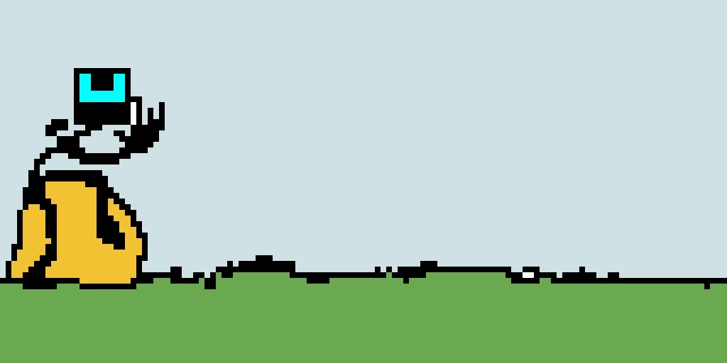 made by d 0956 eon vibeing on a rock