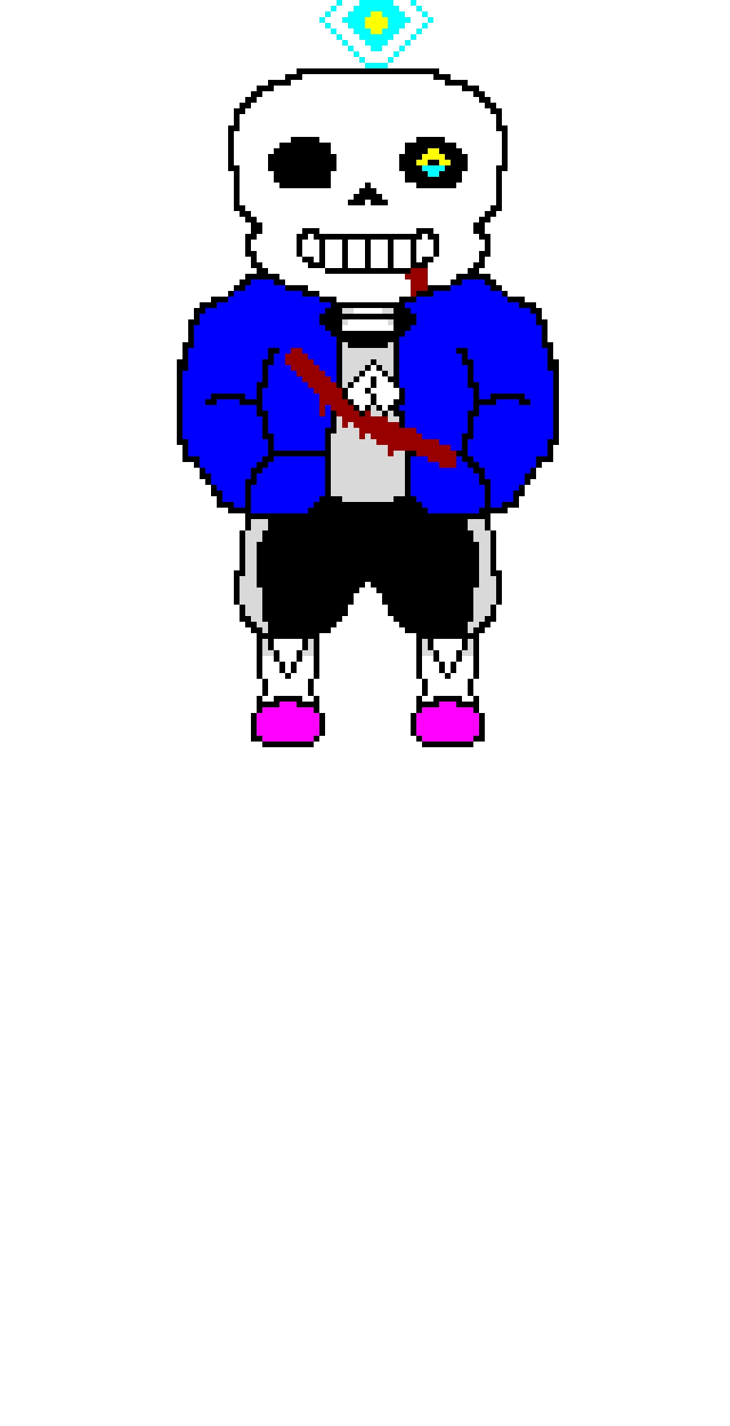 clasic sans my take tell me if i messed up besides the forming beam and soul not being centered