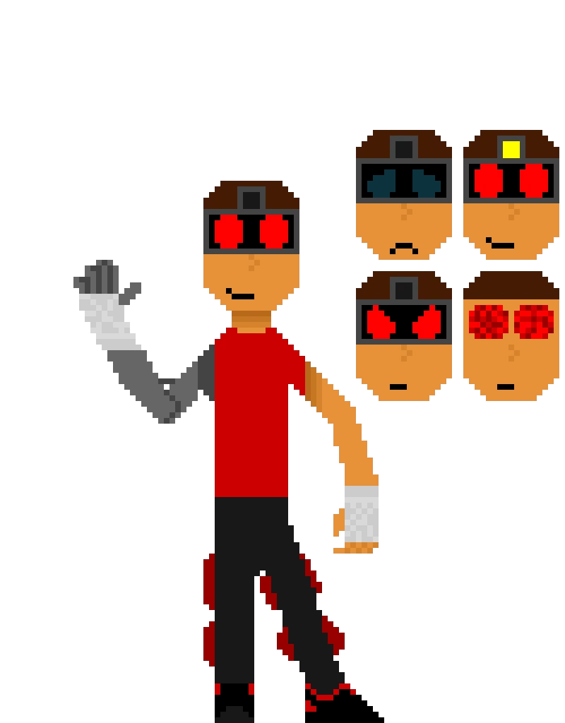 me i know i look like a twig i kinda went for a cyborg kind of style