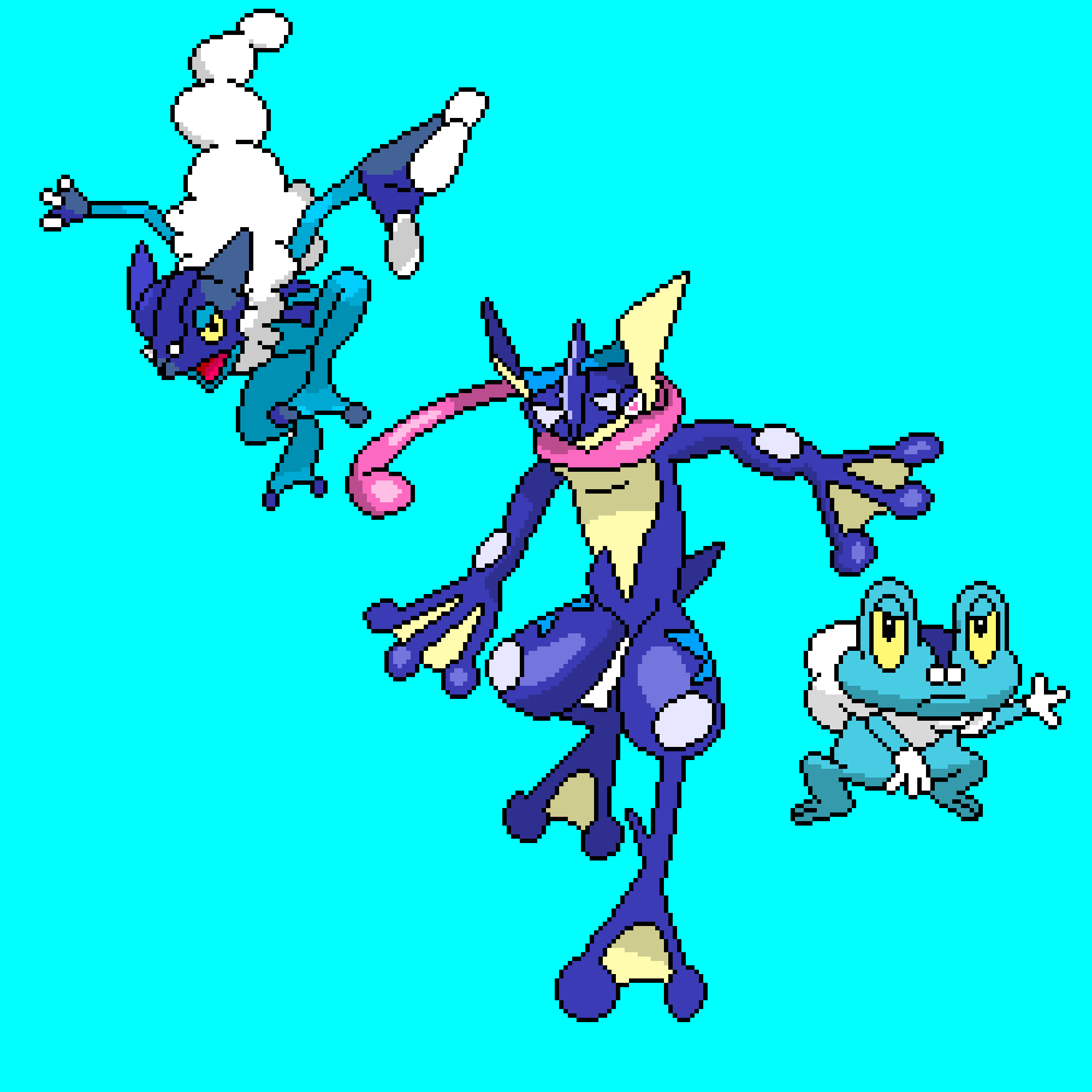 The 3 Ninja Frogs (Might make a better background later)