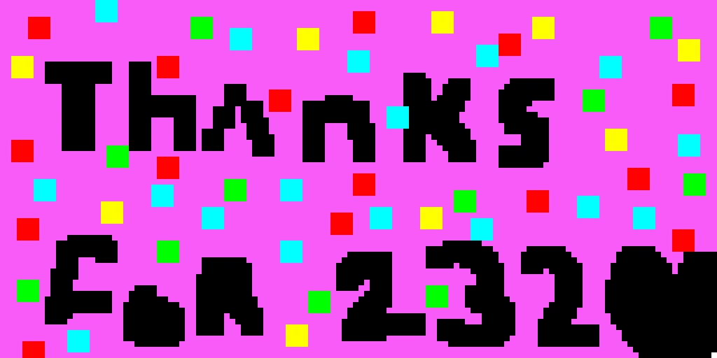 thanks for 232 likes love to have so many supporters like you guys