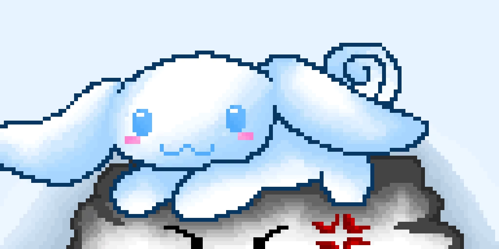 Cinnamoroll on angry cloud