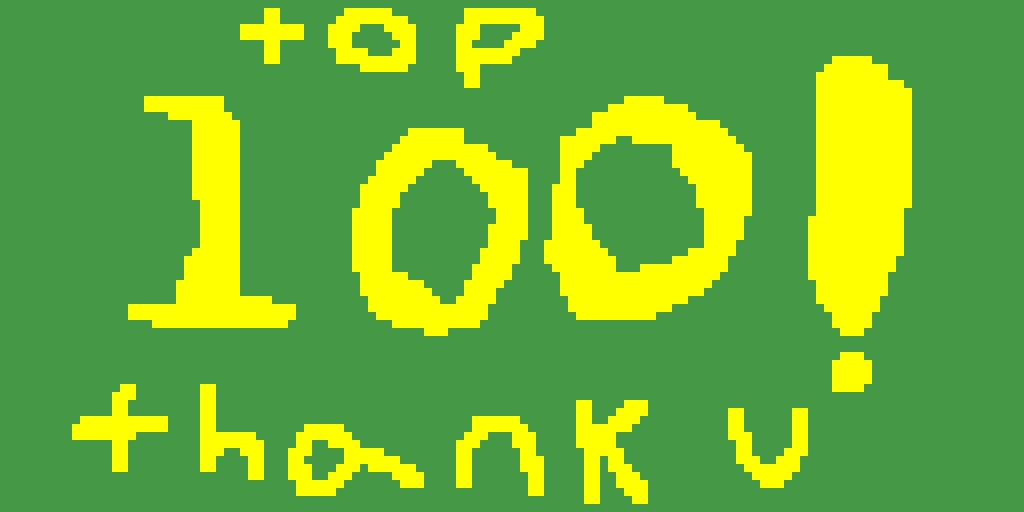 thank u so much for geting me to be part of the top 100 idk what to say you guys are awesome thx!!!!