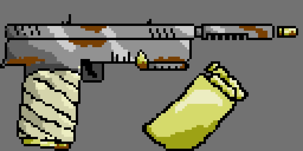 final update of rusted pistol