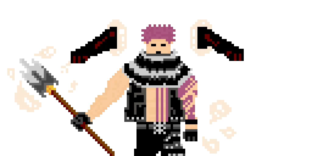 Katakuri, his trident, and the Mochi Mochi no mi