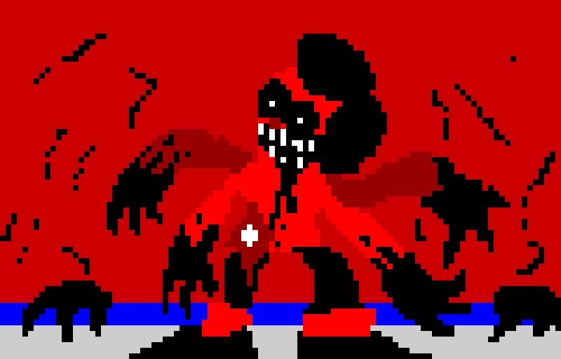 pixel art corrupted showing what can be shown