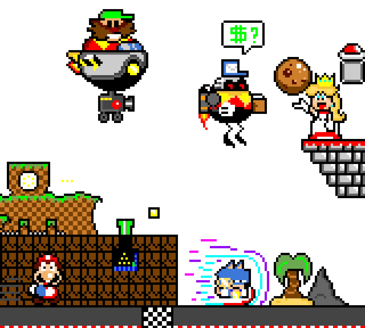 sonic and mario crossover vol.1 (contest)