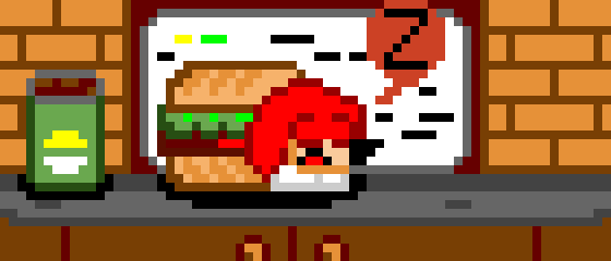 Knuckles in a subway sandwich