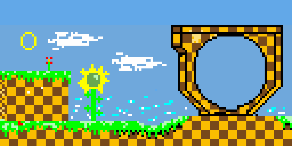 sonic dashing in da loop