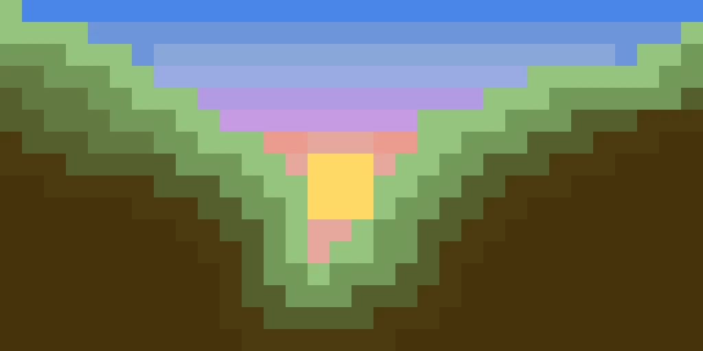 sun set in the mountains