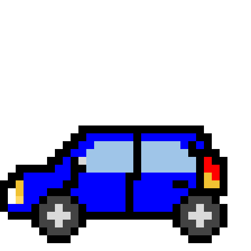 Blue car