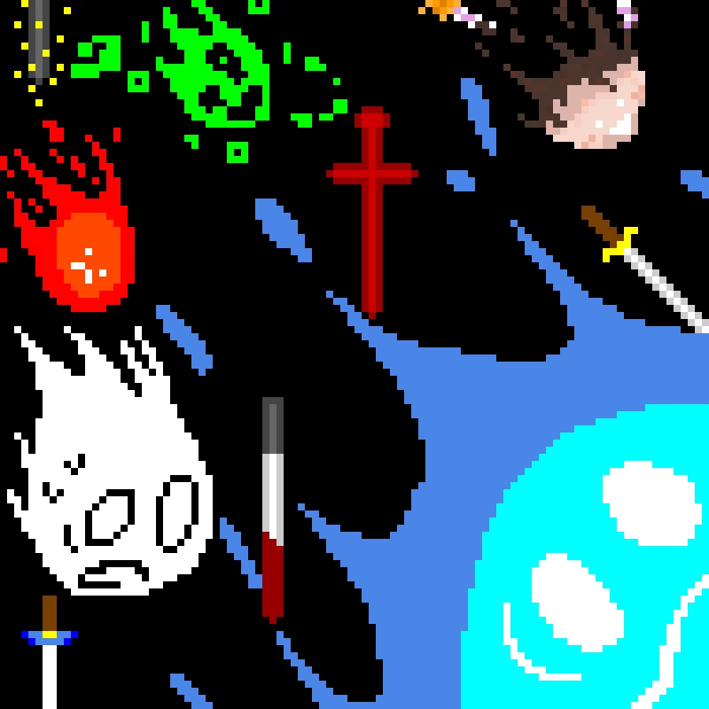 i edited just me and some others falling blue blob5 but with swords