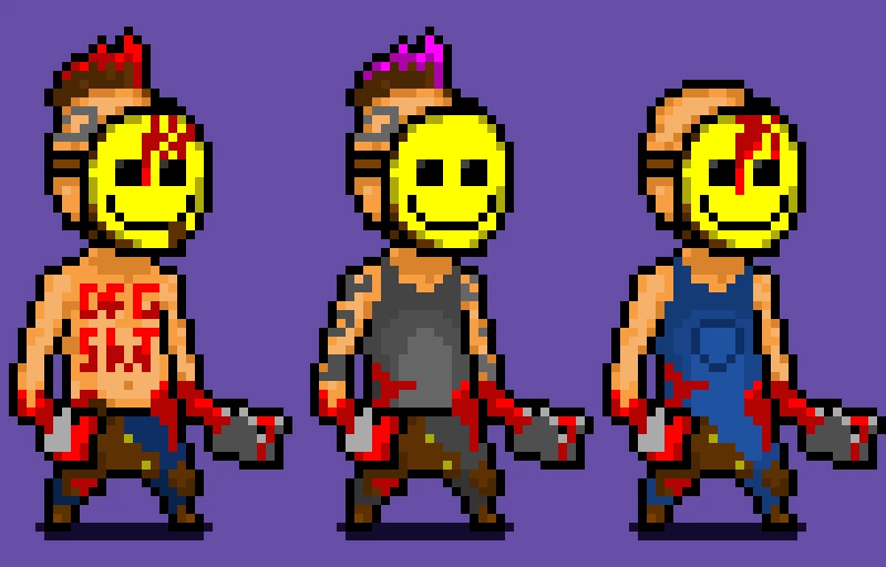 dead ahead berserker concepts made to resemble the smileys from manhunt