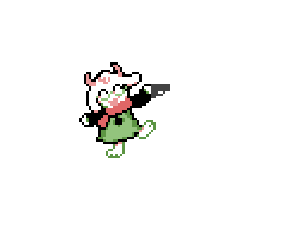 ralsei with a gun what will he do?  remake from ashplays154s art