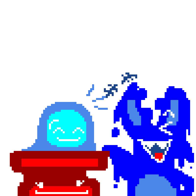 My submission for @Blue_Blob5’s challenge (feat. Desk Blob)