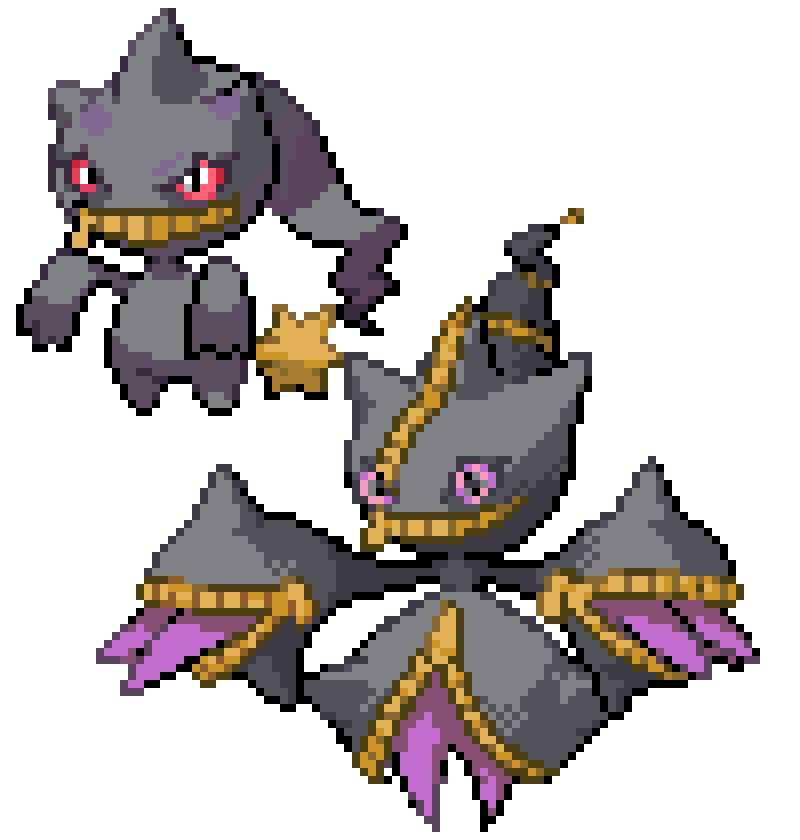 Banette and mega banette for @coolthemath69!