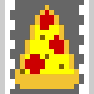 pizza on something idk what though