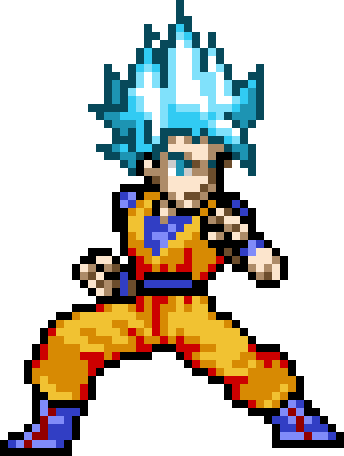 SSJB Goku (original by @ddpizoliv